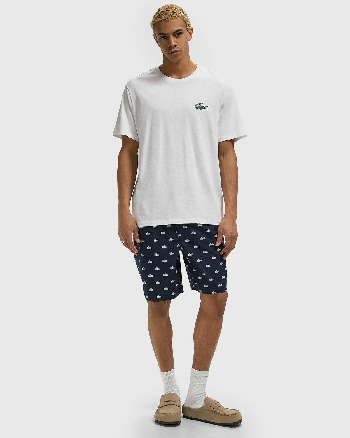 Crocodile Print Cotton Loungewear Tee