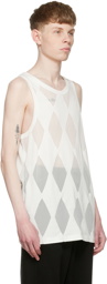 Stefan Cooke White Cotton Tank Top