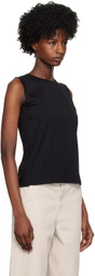 Sunspel Black Crewneck Tank Top