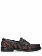 MOSCHINO - 25mm College Logo Jacquard Loafers