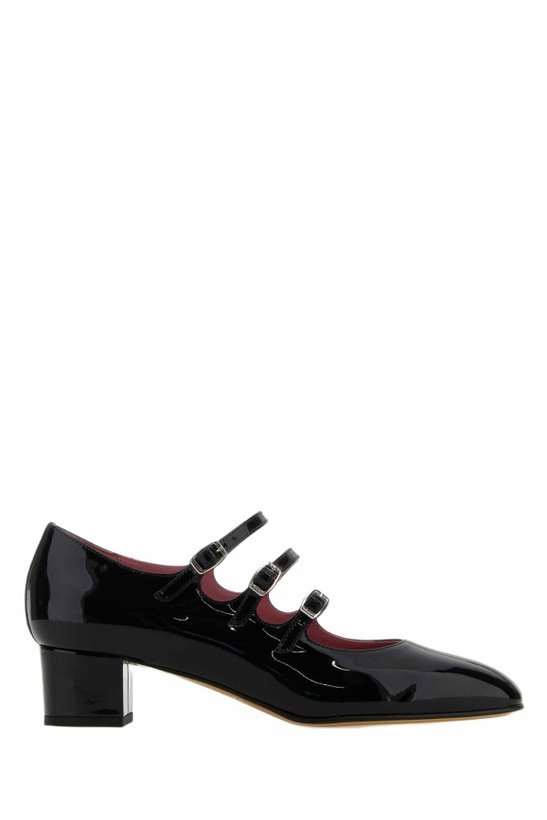 Photo: Carel Black Leather Kina Pumps