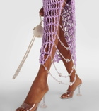 Susan Fang Beaded crochet midi skirt