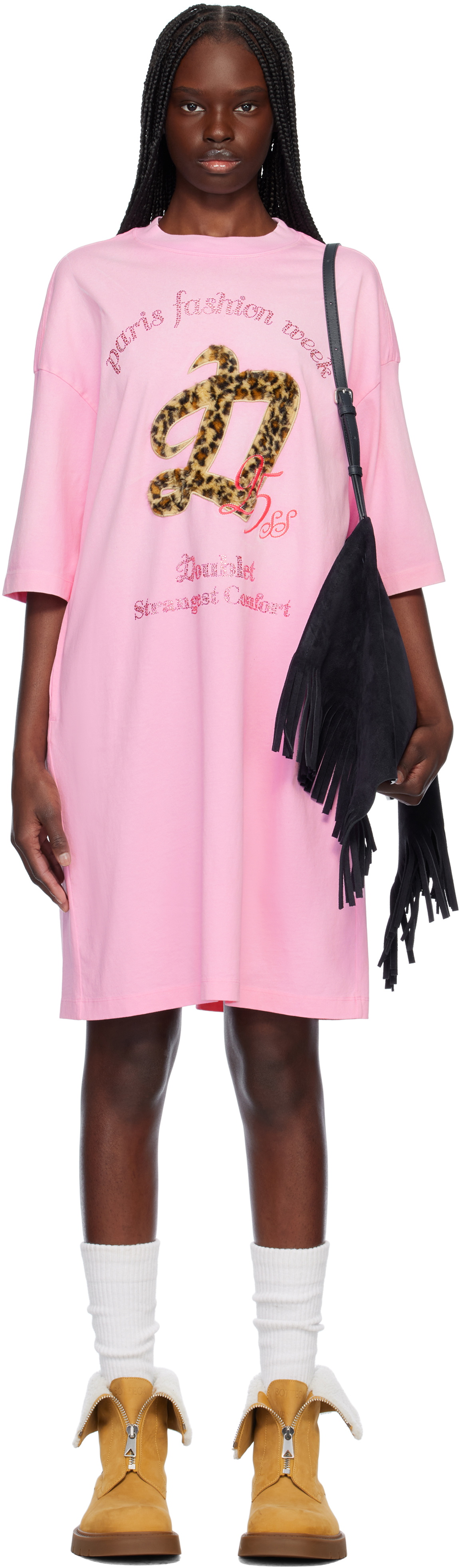 doublet Pink 'Doublet' PFW Tour Minidress