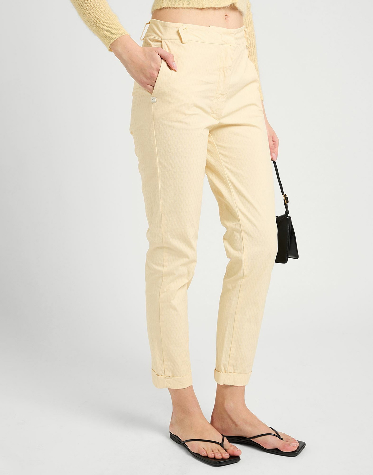 Manila Grace Womens Pants in Beige