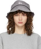 Stüssy Purple Metallic Nylon Ripstop Boonie Bucket Hat