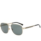 Gucci Men's GG1223S Sunglasses in Gold/Grey