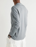 Brunello Cucinelli - Layered Cotton-Jersey T-Shirt - Gray