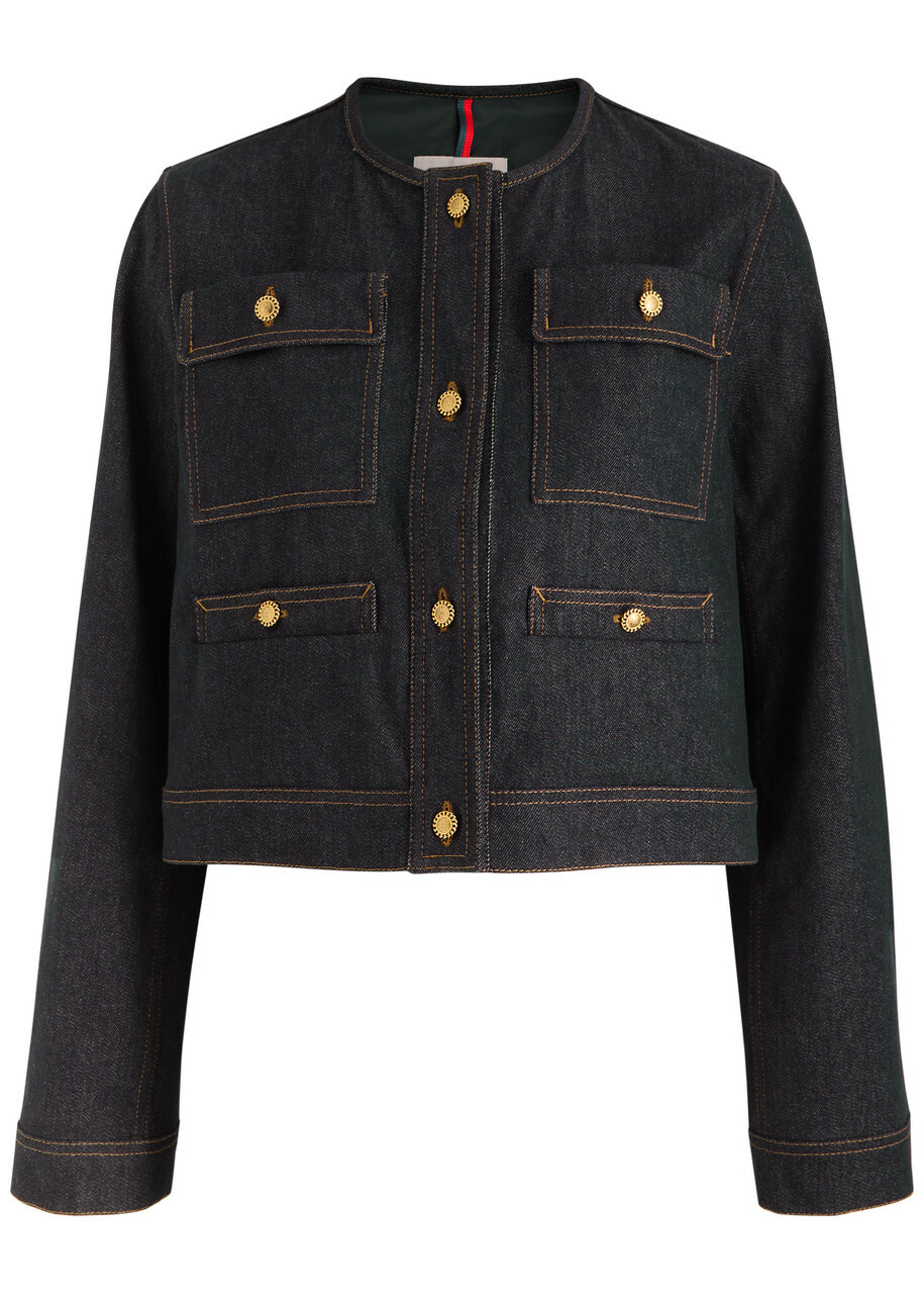 MONCLER TENCIN デニムジャケット 2号 Moncler Tencin Stretch-denim Jacket Moncler
