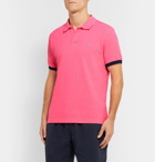 Vilebrequin - Palatin Contrast-Tipped Cotton-Piqué Polo Shirt - Pink