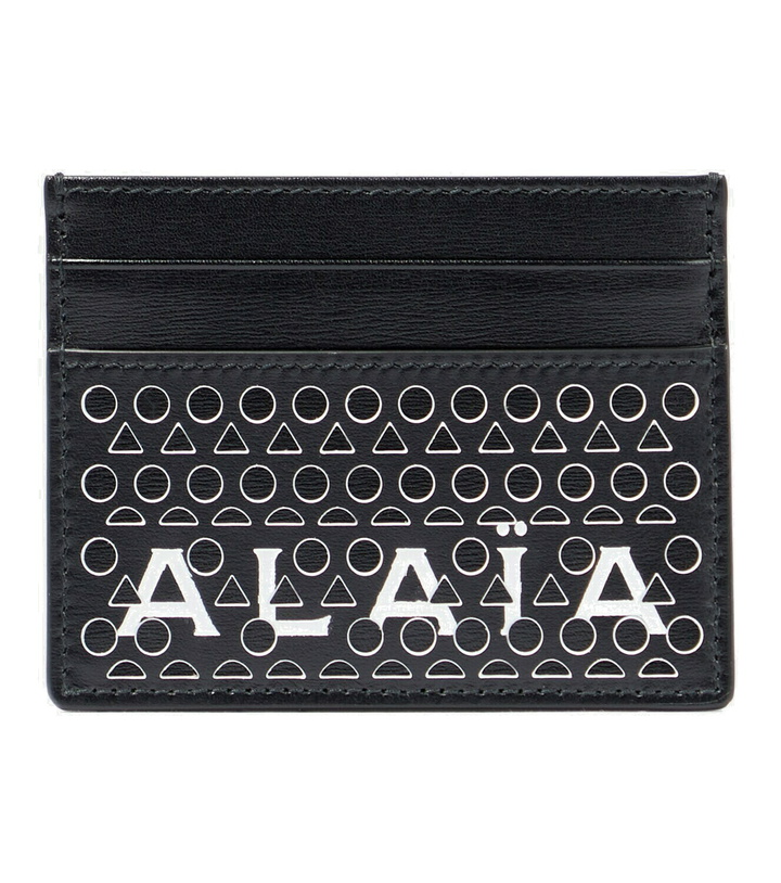 Photo: Alaïa Logo leather card holder