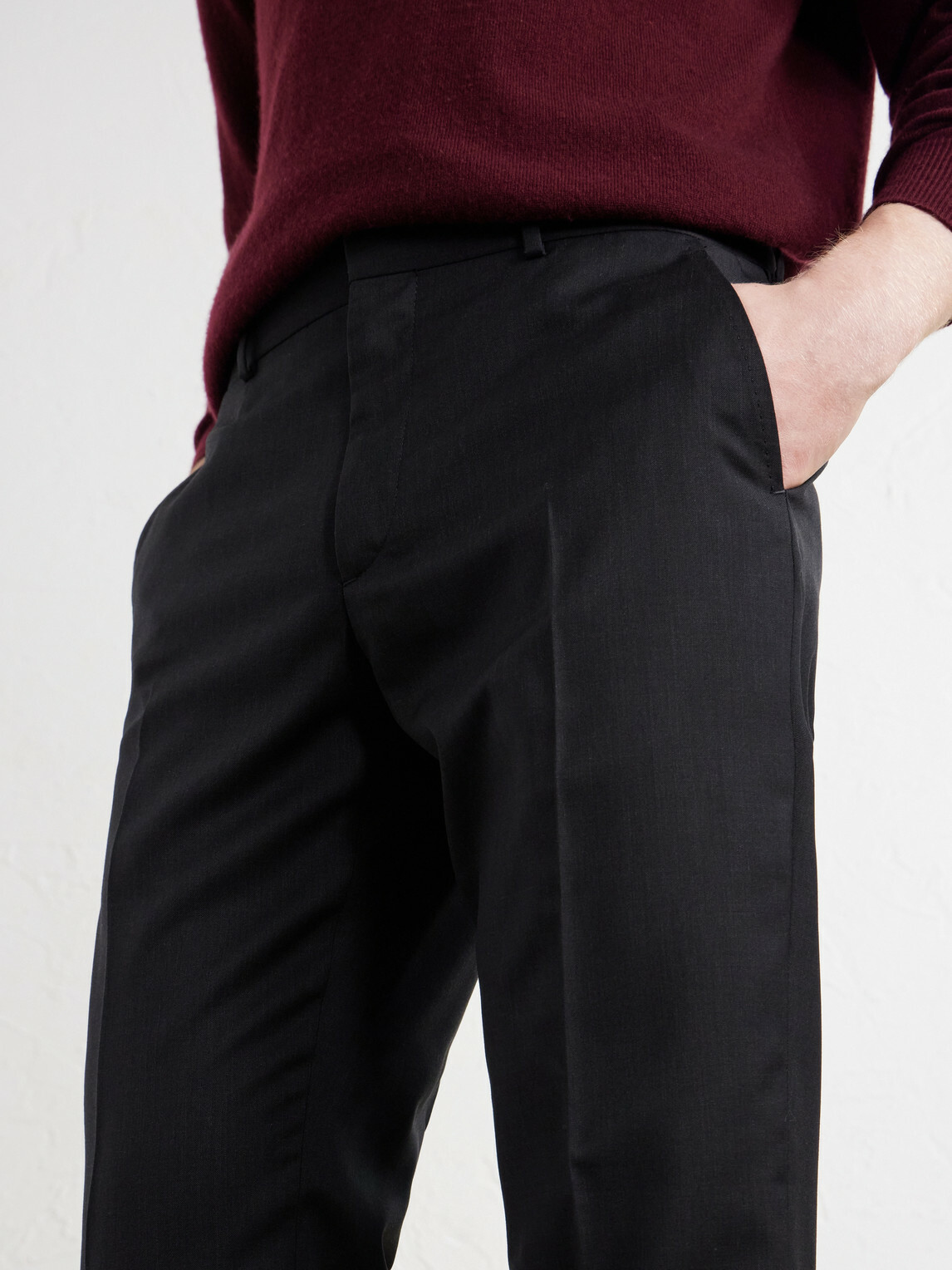 Polo Ralph Lauren - Straight-Leg Wool Suit Trousers - Black