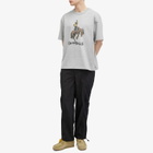 Uniform Bridge Men's Cowboy T-Shirt in Grey Melange