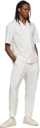 BOSS Off-White Pleated Trousers