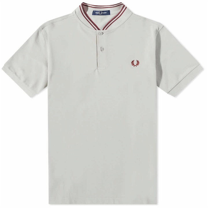 Photo: Fred Perry Men's Bomber Jacket Collar Polo Shirt in Limestone