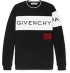 Givenchy - Logo-Embroidered Fleece-Back Cotton-Jersey Sweatshirt - Men - Black