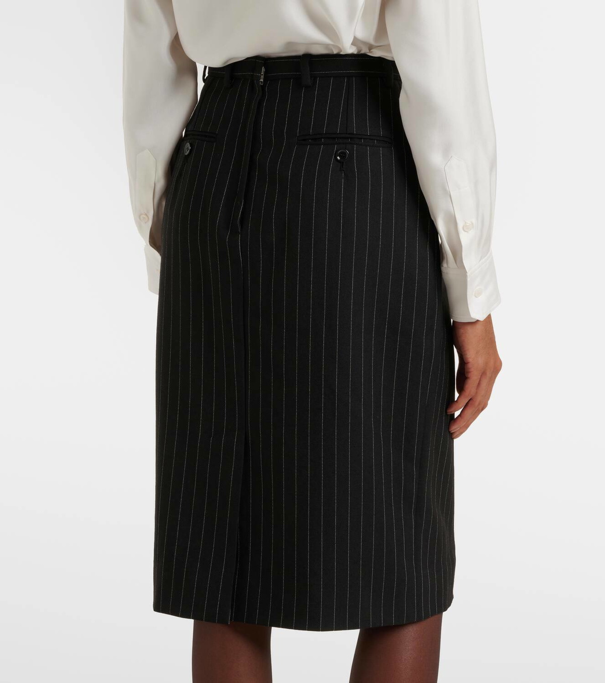 スカート Dolce&Gabbana Wool Pinstripe Midi Skirt Dolce&Gabbana Pinstripe wool pencil skirt Dolce & Gabbana