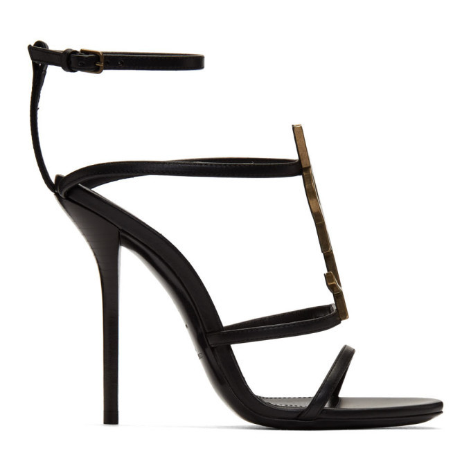 Saint Laurent Black Cassandra 110 Heels Saint Laurent