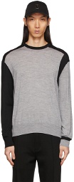 Neil Barrett Grey Asymmetric Sweater