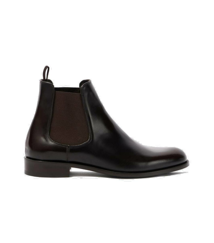 Photo: Giorgio Armani Leather Chelsea boots