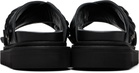 Toga Virilis Black Leather Sandals