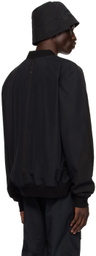 CARNET-ARCHIVE Black Architectural Bomber Jacket