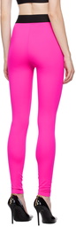 Dolce & Gabbana Pink High-Rise Leggings