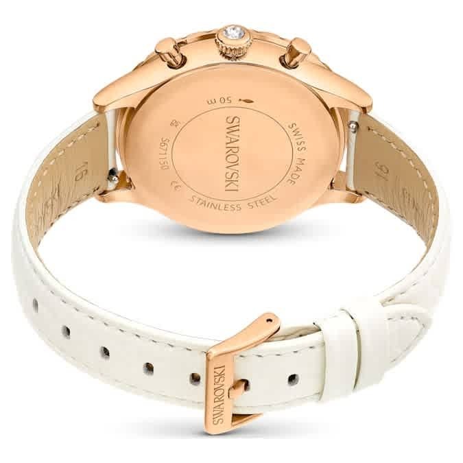 Swarovski Octea Chrono Quartz Crystal White Dial Watch 5671150