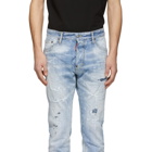 Dsquared2 Blue Light Piranha Cigarette Jeans