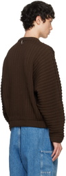SUNNEI Brown Round Neck Sweater