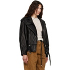 Isabel Marant Black Farza Leather Jacket