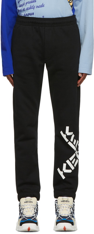 Photo: Kenzo Black Big X Sport Lounge Pants