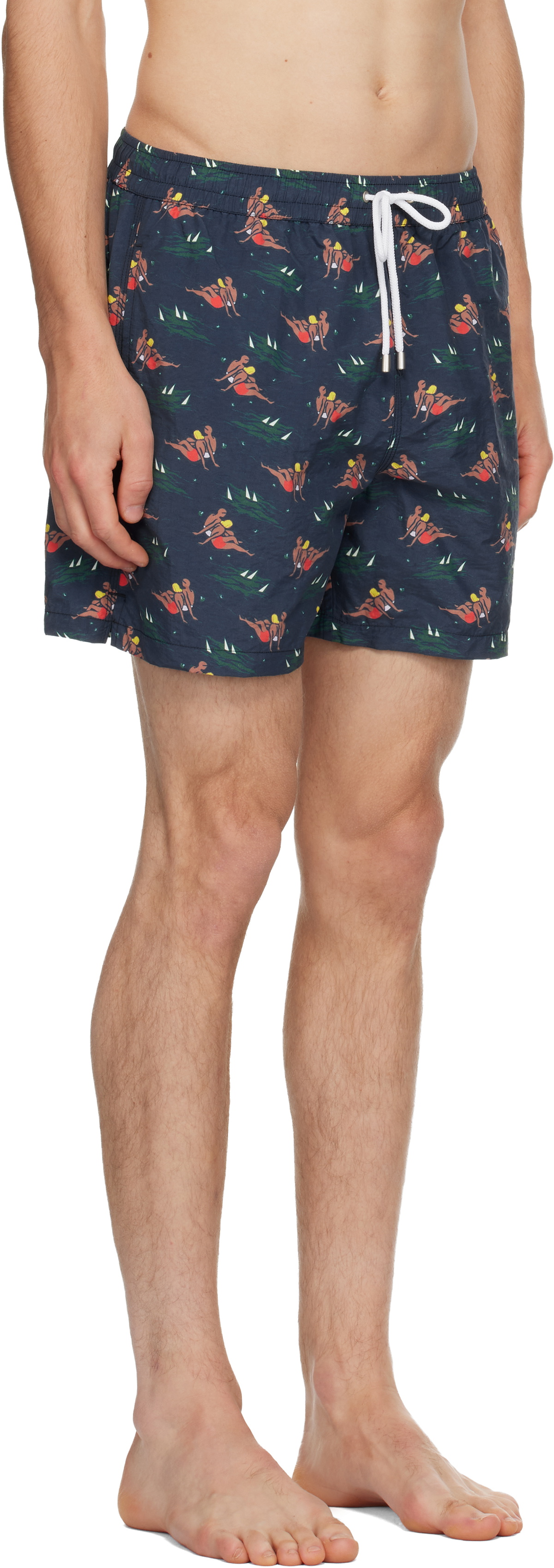 Drake's Navy Bathers Swim Shorts
