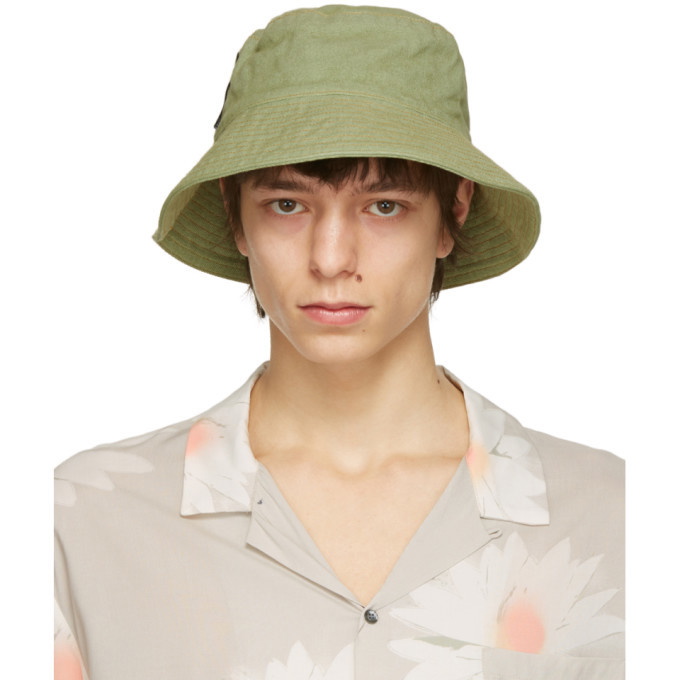 Photo: Double Rainbouu Khaki Flop Top Bucket Hat