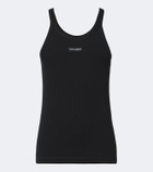 Dolce&Gabbana Logo ribbed-knit cotton tank top