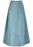 BY Malene Birger Isoldas Satin Maxi Skirt Light Blue