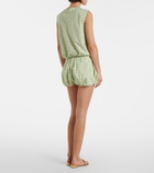 Simkhai Gingham cotton-blend shorts