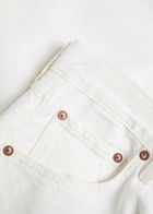 Agolde Low Curve Frayed Barrel-leg Jeans White