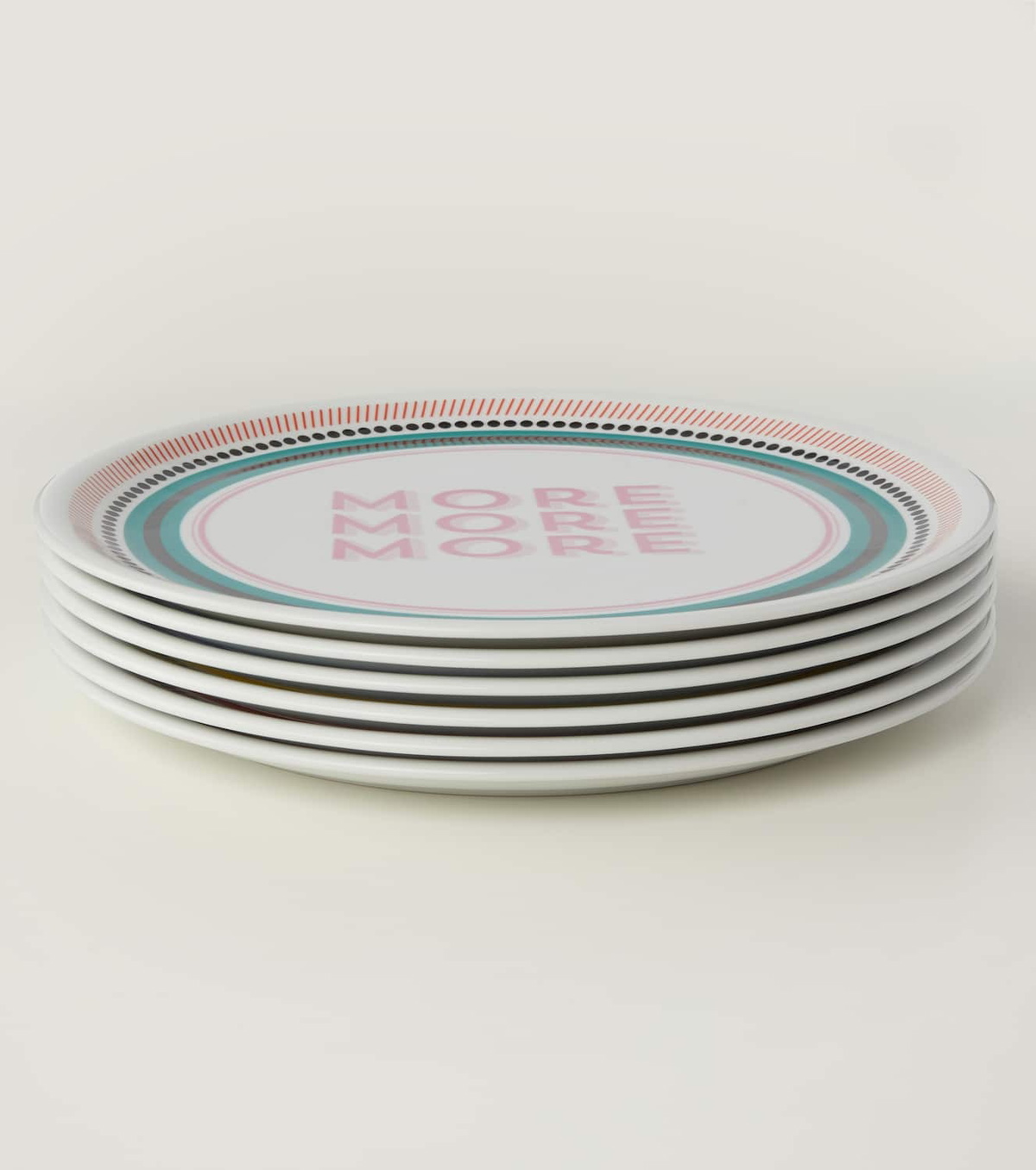 Bitossi Set of 6 porcelain pizza plates