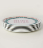 Bitossi Set of 6 porcelain pizza plates