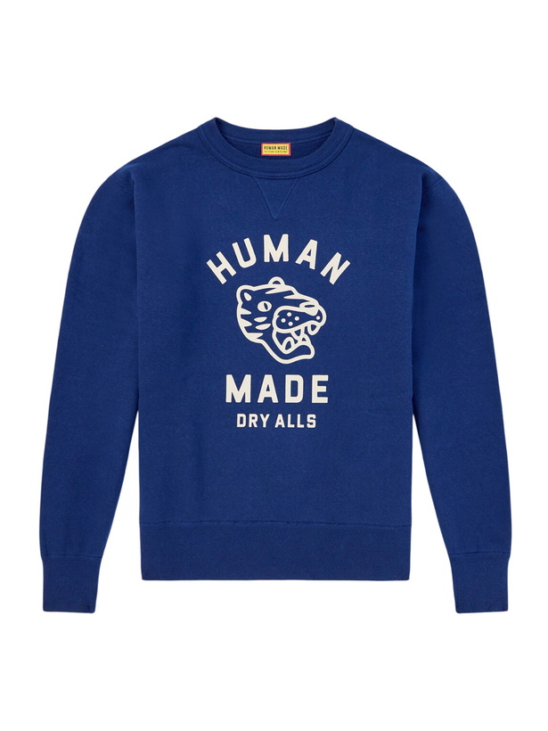 Photo: Human Made - Tsuriami Cotton Sweatshirt - Blue