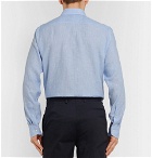 Canali - Blue Striped Linen Shirt - Men - Blue