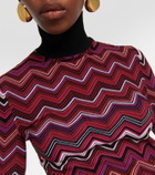 Missoni Zig-zag knit turtleneck sweater