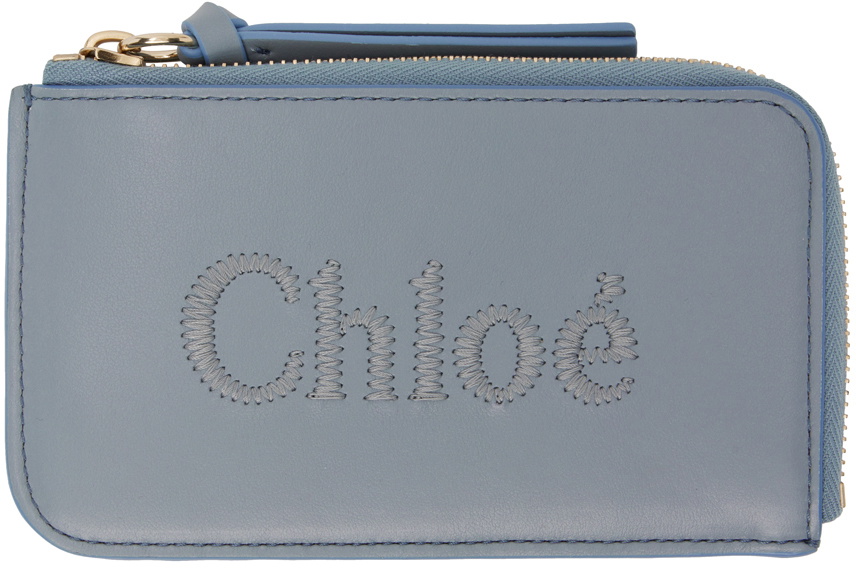 Chloé Blue Small Sense Card Holder Chloe