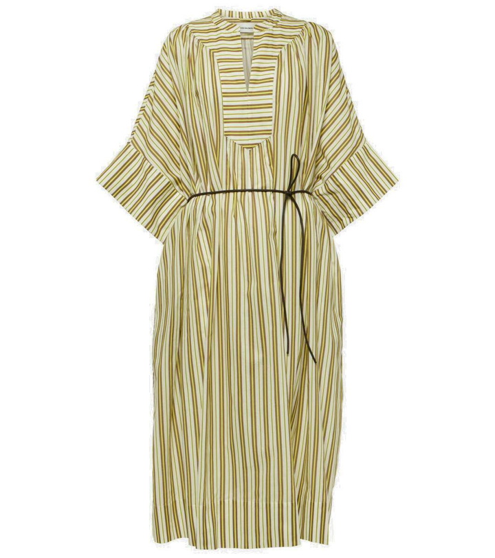 Photo: Yves Salomon Striped cotton midi dress
