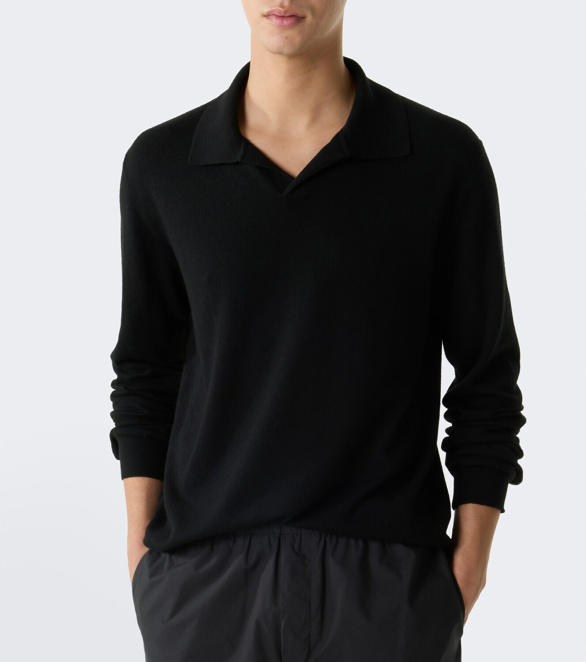 The Row Hilford cashmere polo sweater