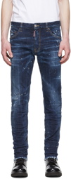 Dsquared2 Blue Splatter Jeans