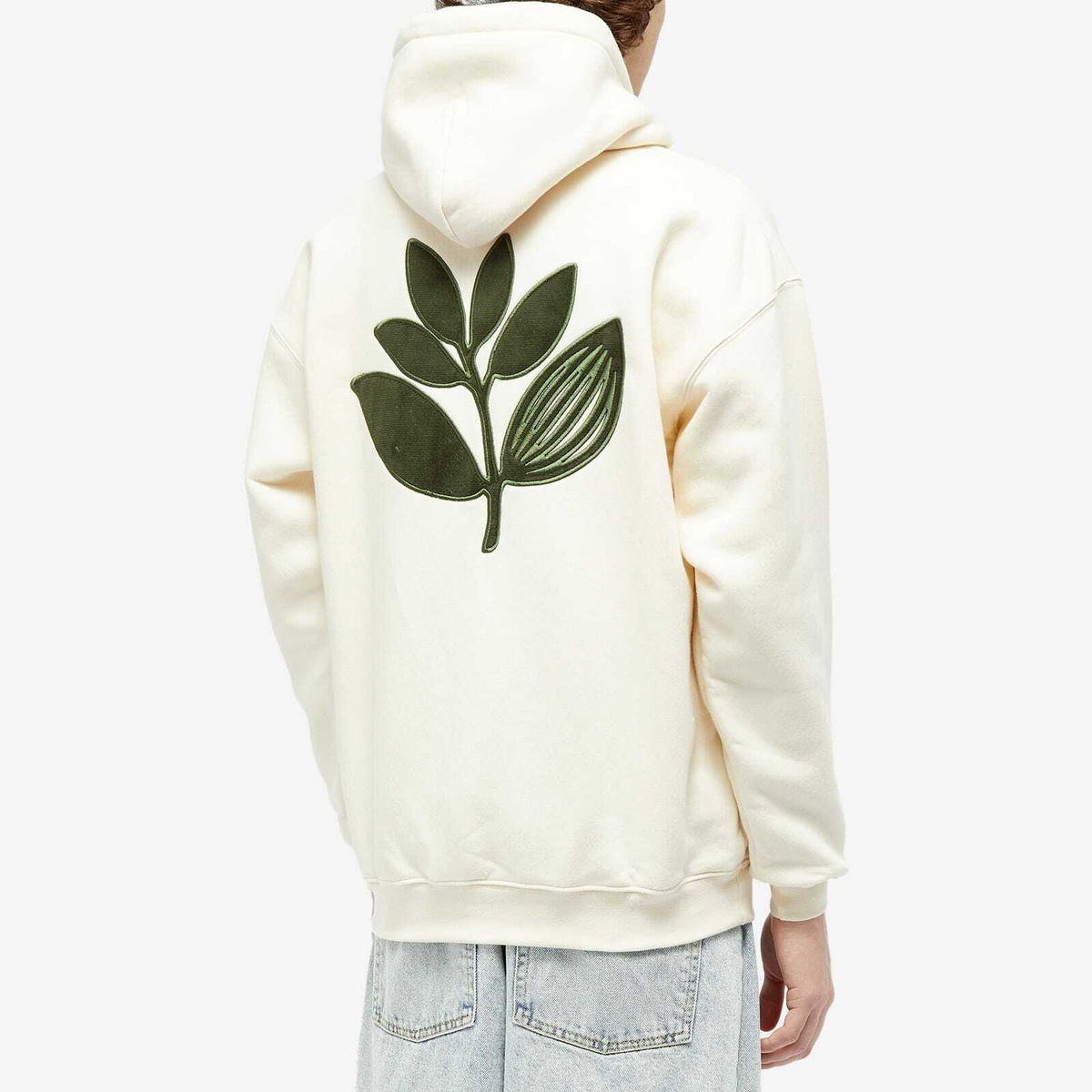 Magenta Men's Corduroy Plant Hoodie in Natural