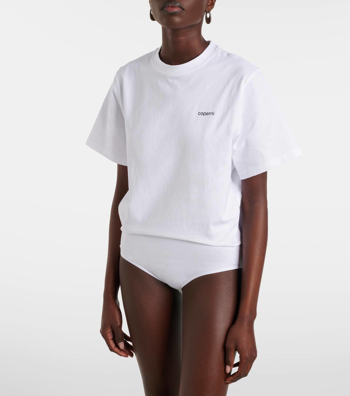Coperni Logo cotton bodysuit