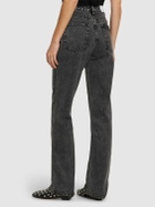 WEWOREWHAT High Rise Relaxed Straight Denim Jeans