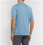 Kiton - Slim-Fit Cotton T-Shirt - Blue